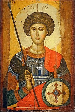 Thirteenth-century Byzantine icon of Saint George.